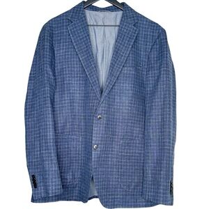 Rodd & Gunn Men’s Sport Fit Linen Blend Blazer Jacket Size XL Blue